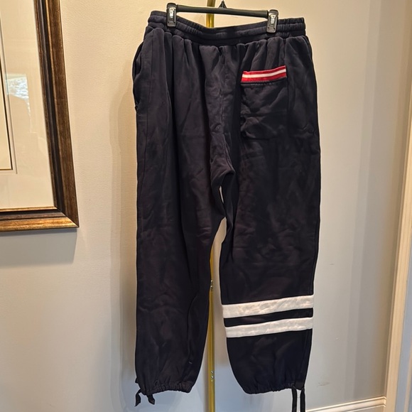 Parish nation Black Joggers with White Stripes EUC 4XL - Picture 4 of 13